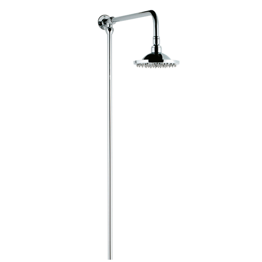 Hudson Reed Shower Kits Rigid Riser Kit - Chrome / White - Brand New Bathrooms