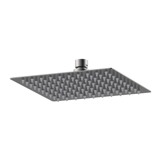 Nuie Square Fixed Shower Head (Brushed Pewter) - Brand New Bathrooms