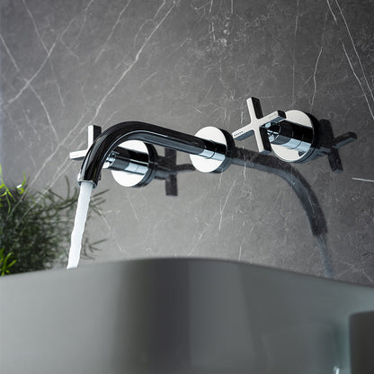 Abode Serenitie Wall Mounted Basin Mixer Tap (1 size, 2 colours)
