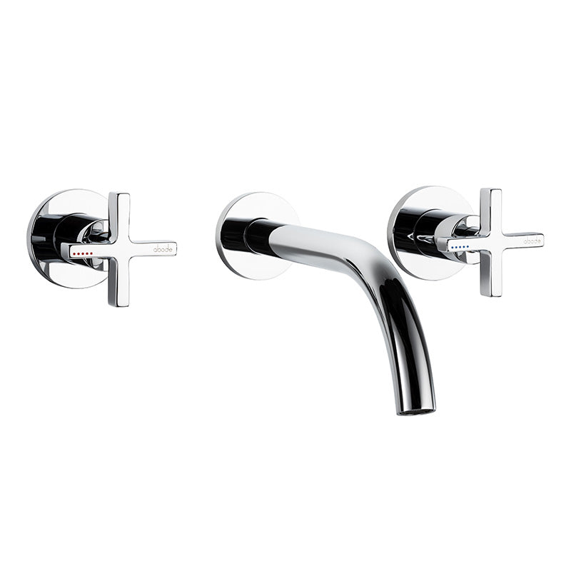Abode Serenitie Wall Mounted Basin Mixer Tap (1 size, 2 colours)