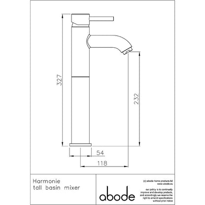 Abode Harmonie Basin Mixer Tap (3 styles, 2 colours)