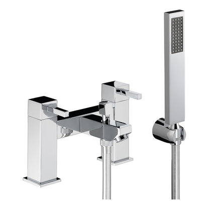 Abode Zeal Deck Mounted Bath & Shower Mixer with Shower Handset (Chrome)