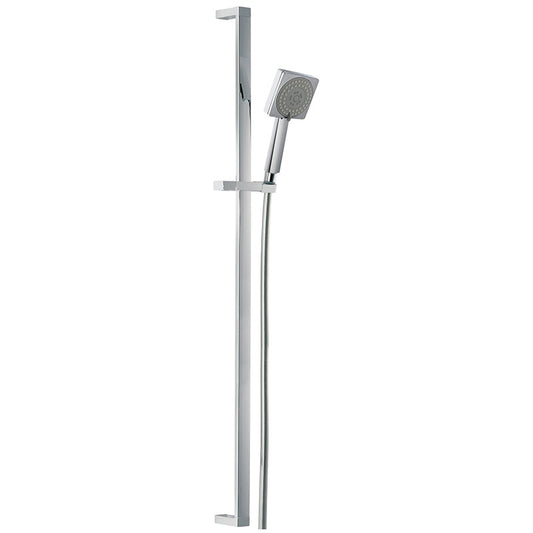 Abode Euphoria Sliding Rail Single Pattern Shower Kit (1 size, 2 styles, Chrome)