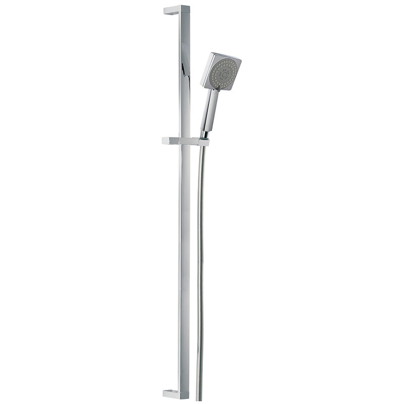 Abode Euphoria Sliding Rail Single Pattern Shower Kit (1 size, 2 styles, Chrome)