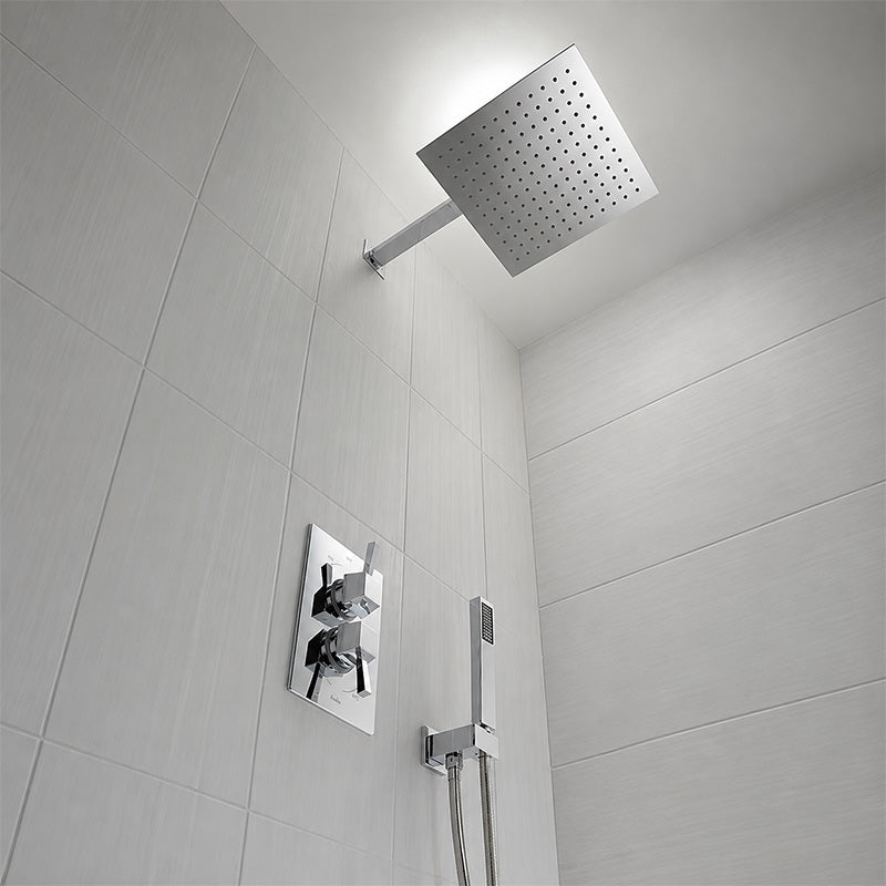 Abode Storm Slimline Showerhead (2 sizes, 2 styles, Chrome)