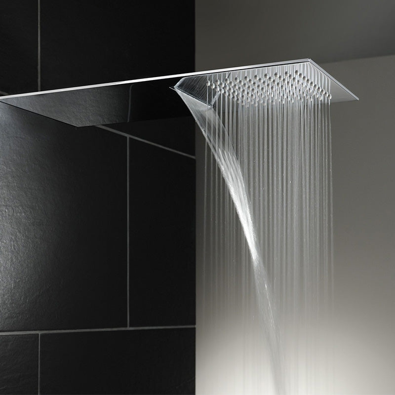 Abode Storm Slimline 3mm Wall Mounted Showerhead (2 styles, Chrome)