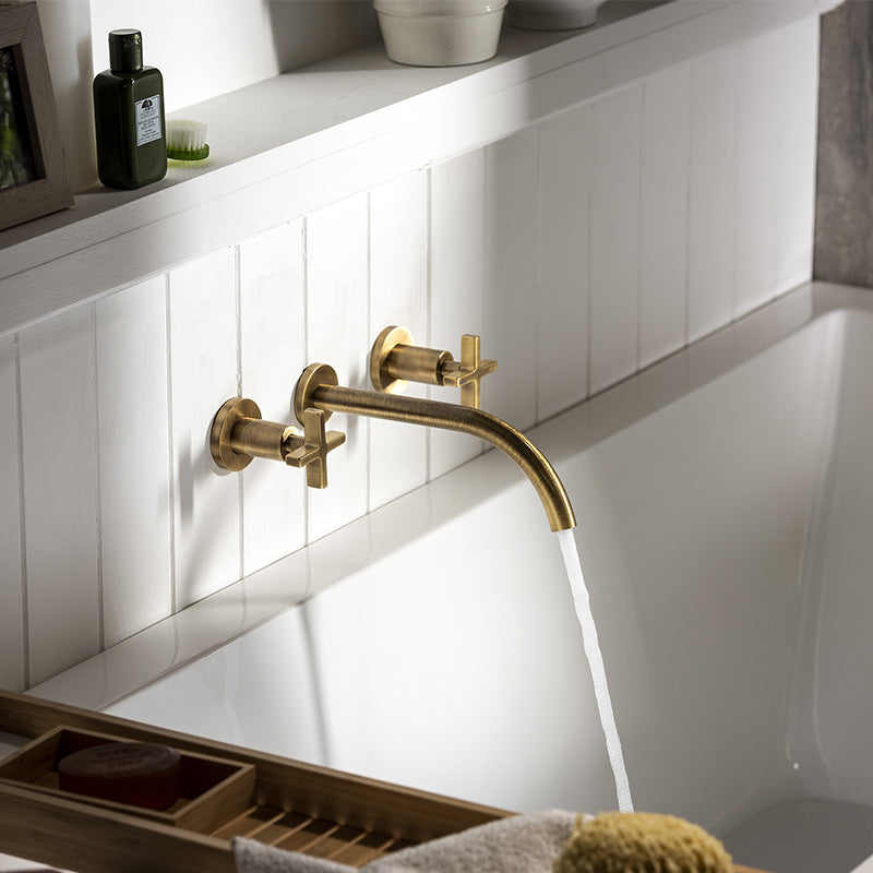 Abode Serenitie Wall Mounted Basin Mixer Tap (1 size, 2 colours)