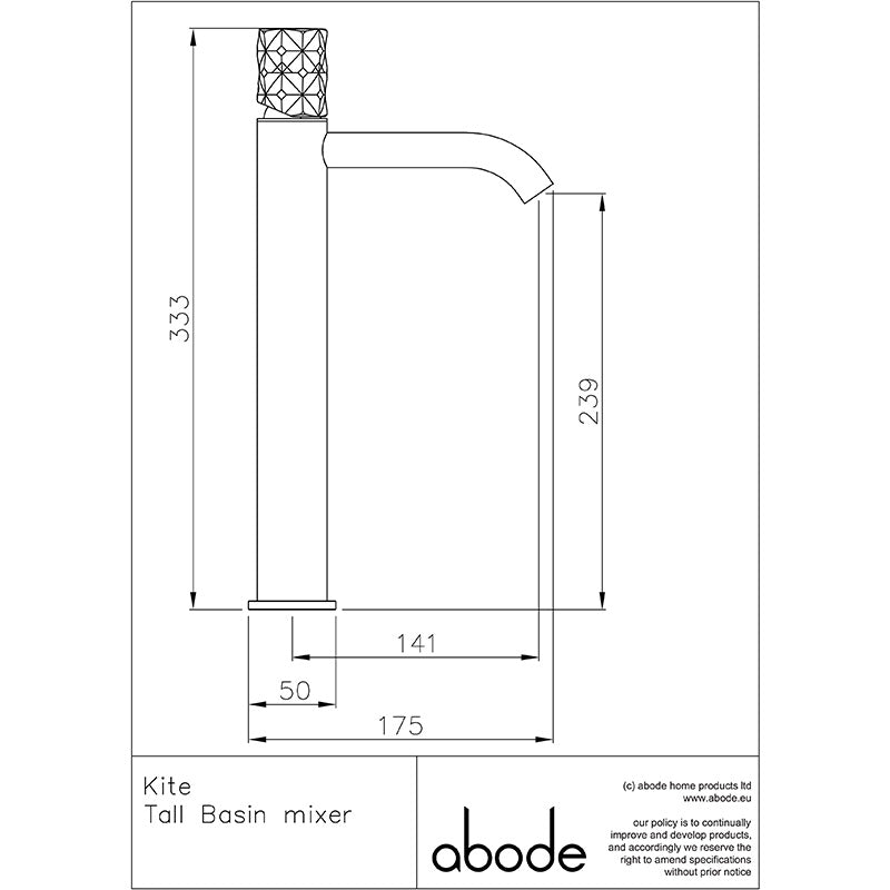 Abode Kite Basin Mixer Tap (2 sizes, 2 colours)