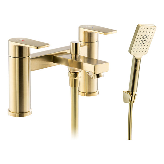 Abode Aquip Deck Mounted Bath & Shower Mixer (1 size, 3 colours)