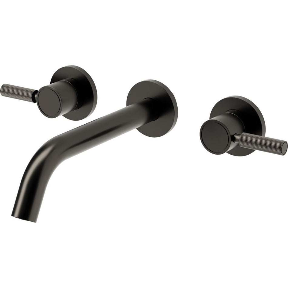 Abode Refine Wall Mounted Basin Mixer Tap (Gunmetal)