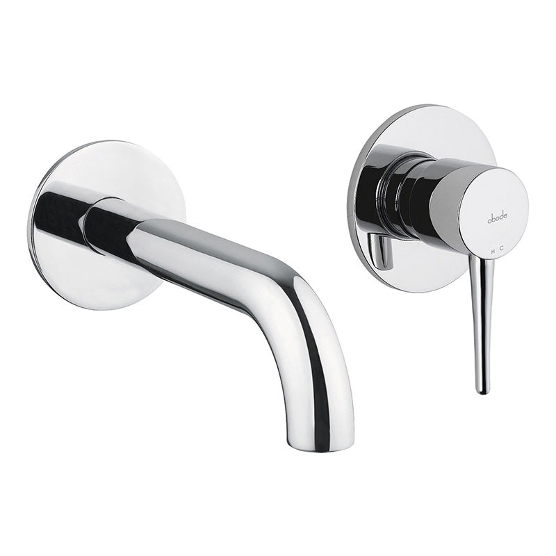 Abode Chao Wall Mounted 2-Hole Bath Mixer (Chrome)