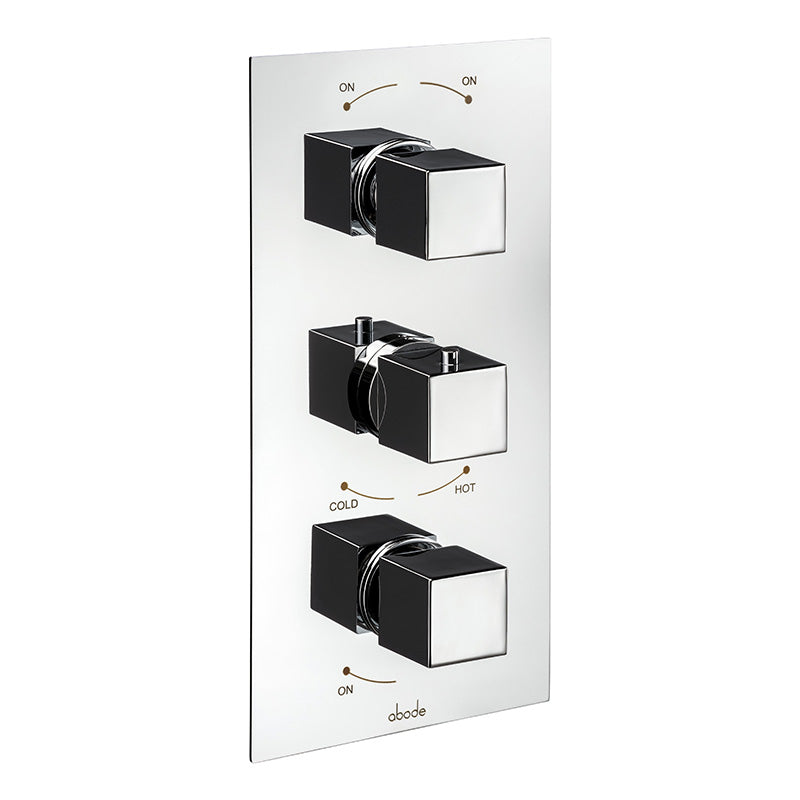 Abode Zeal Concealed Shower Valve - 3 Exit (Chrome)