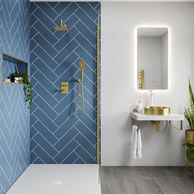 Abode Uno Wall Shower Arm (1 size, 4 colours)