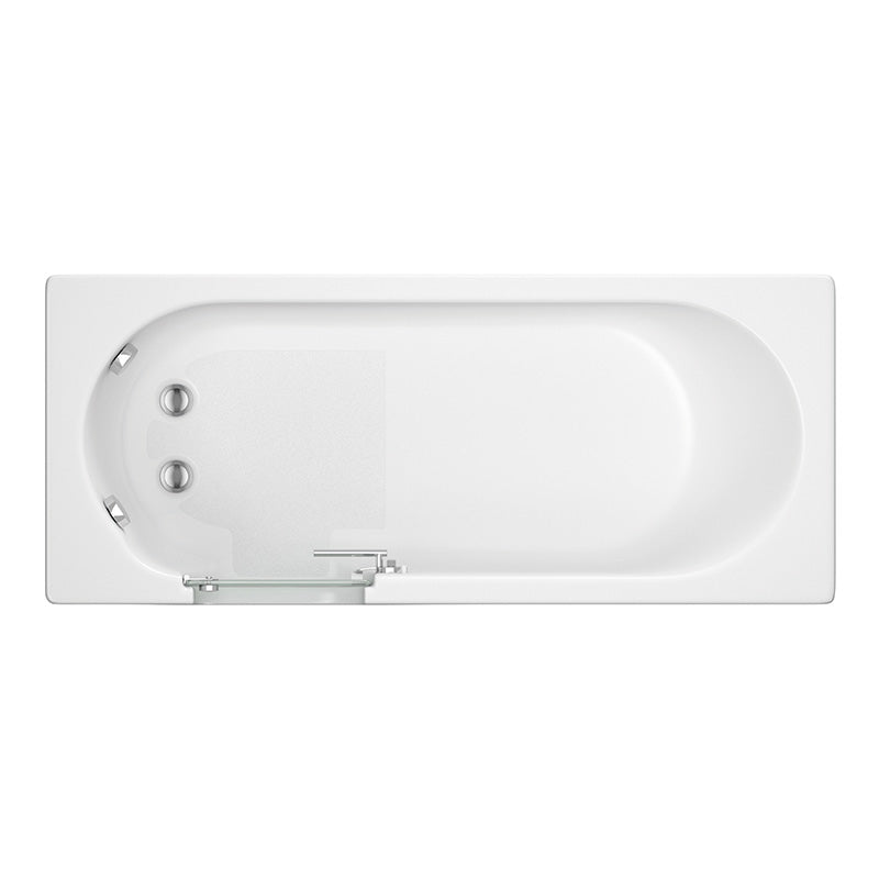 Mantaleda Abalone Walk-in Bathtub (2 sizes, 2 styles, White) - Brand New Bathrooms