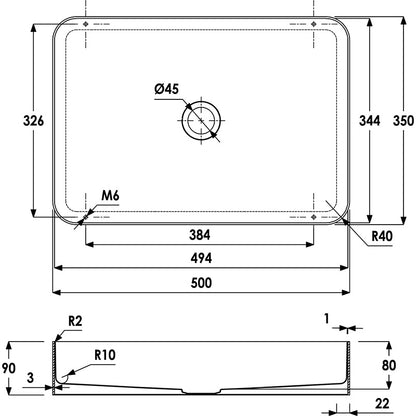 Abode Iox Tablet Steel Basin (1 size, 2 colours)