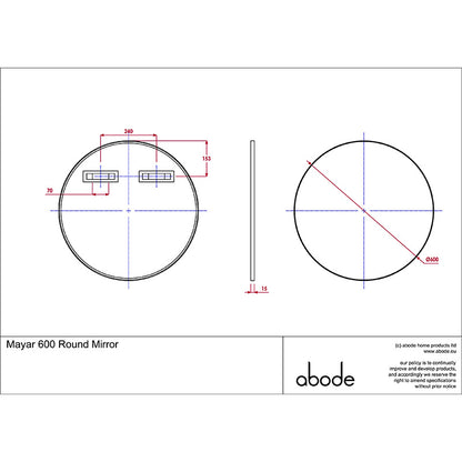 Abode Mayar Round Mirror (1 size, 2 colours)