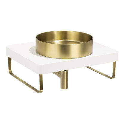 Abode Tableau/Iox Shelf & Round Basin Set (2 sizes, 3 colours)