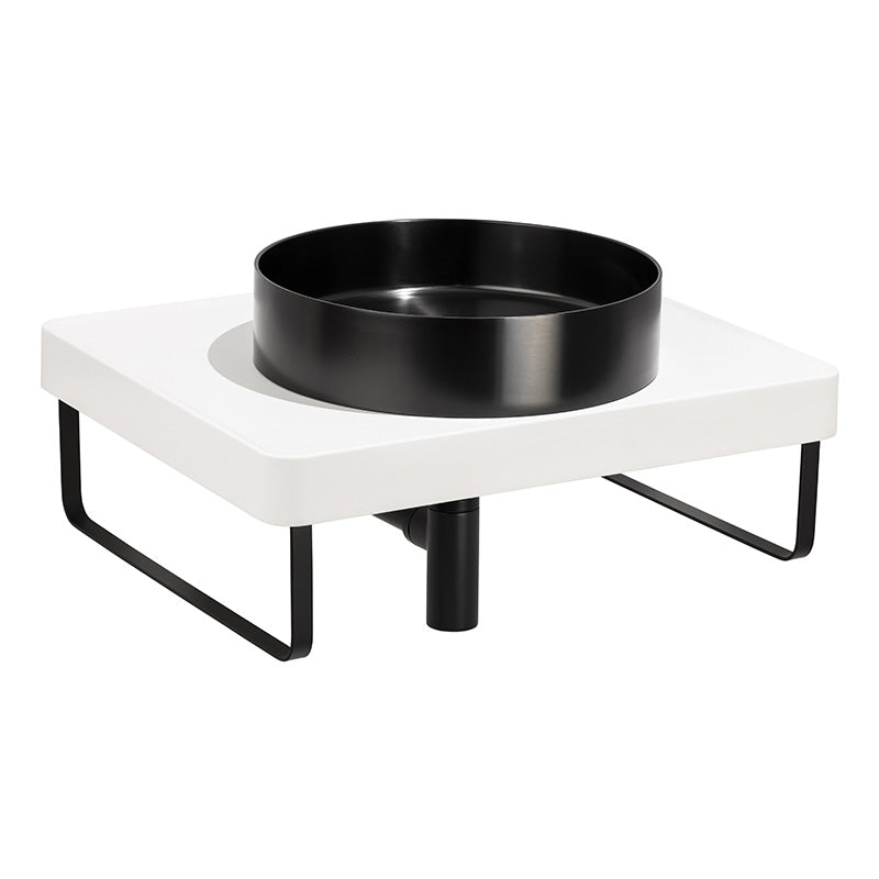 Abode Tableau/Iox Shelf & Round Basin Set (2 sizes, 3 colours)
