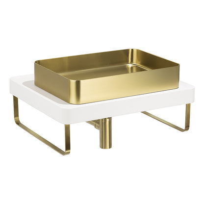 Abode Tableau/Iox Shelf & Round Basin Set (2 sizes, 3 colours)