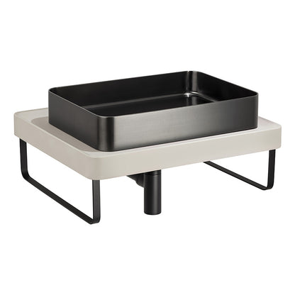 Abode Tableau/Iox Shelf & Round Basin Set (2 sizes, 3 colours)