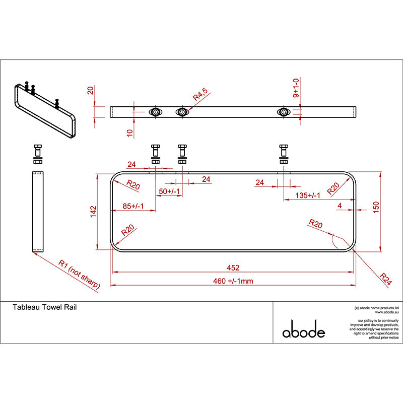 Abode Tableau/Cava Shelf Basin Set (1 size, 3 colours)