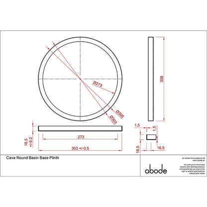 Abode Cava Basin Plinths (2 sizes, 3 colours)