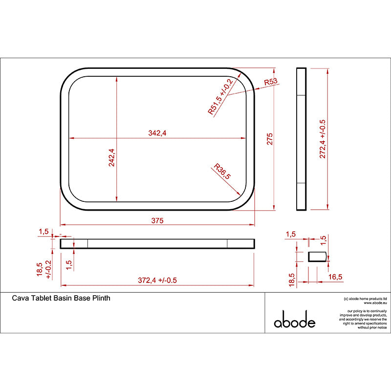Abode Cava Basin Plinths (2 sizes, 3 colours)