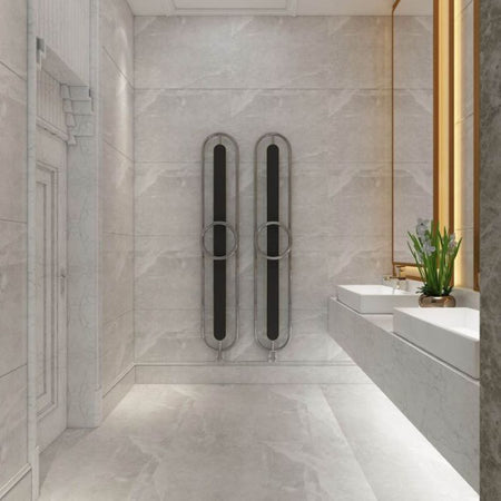 Carisa Aiden Stainless Steel Towel Radiator (3 sizes, Mirror Polished) - Brand New Bathrooms