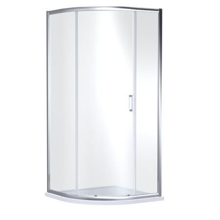 Nuie Lucie Single Entry Curved Shower Enclosure (1 sizes, 3 colours) - Brand New Bathrooms