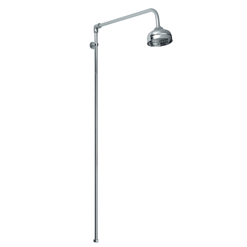 Nuie Traditional Rigid Riser Shower Kit (1 size, Chrome) - Brand New Bathrooms