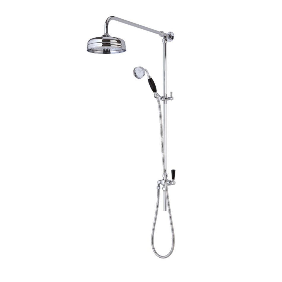 Hudson Reed Rigid Riser Shower Kit (Chrome / Black)