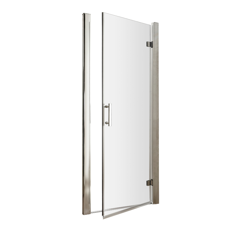 Hudson Reed Pacific  Hinged Door Enclosure - 6mm Glass (4 sizes, Polished Chrome) - Brand New Bathrooms