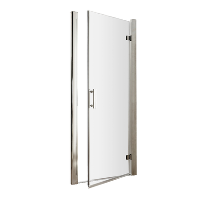 Hudson Reed Pacific  Hinged Door Enclosure - 6mm Glass (4 sizes, Polished Chrome) - Brand New Bathrooms