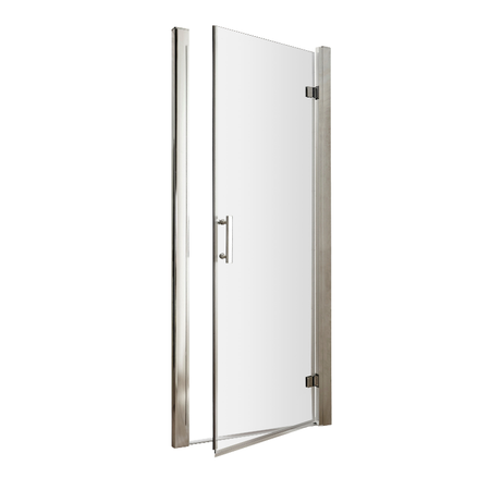 Hudson Reed Pacific  Hinged Door Enclosure - 6mm Glass (4 sizes, Polished Chrome) - Brand New Bathrooms