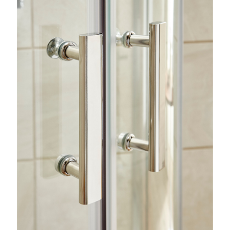 Hudson Reed Pacific  Hinged Door Enclosure - 6mm Glass (4 sizes, Polished Chrome) - Brand New Bathrooms