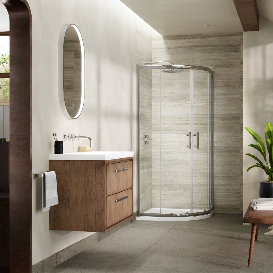 Hudson Reed Pacific 6mm Quadrant Shower Enclosure (3 sizes, 2 styles, Chrome)