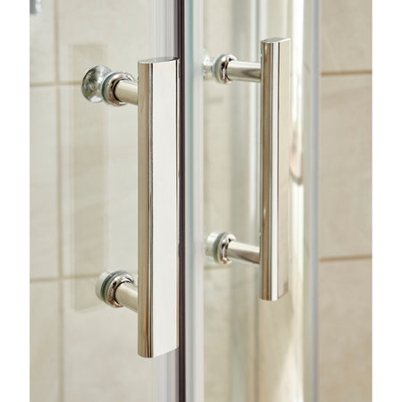 Hudson Reed Pacific 6mm Quadrant Shower Enclosure (3 sizes, 2 styles, Chrome) - Brand New Bathrooms
