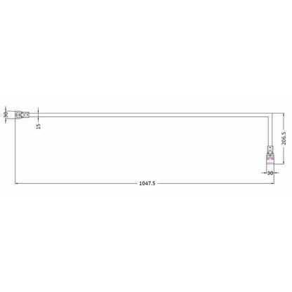 Nuie Wetroom Screen Support Arm (1 size, Chrome) - Brand New Bathrooms