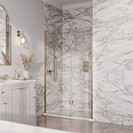 Scudo Athena Hinged Door 800 (2 Colours) - Brand New Bathroom 