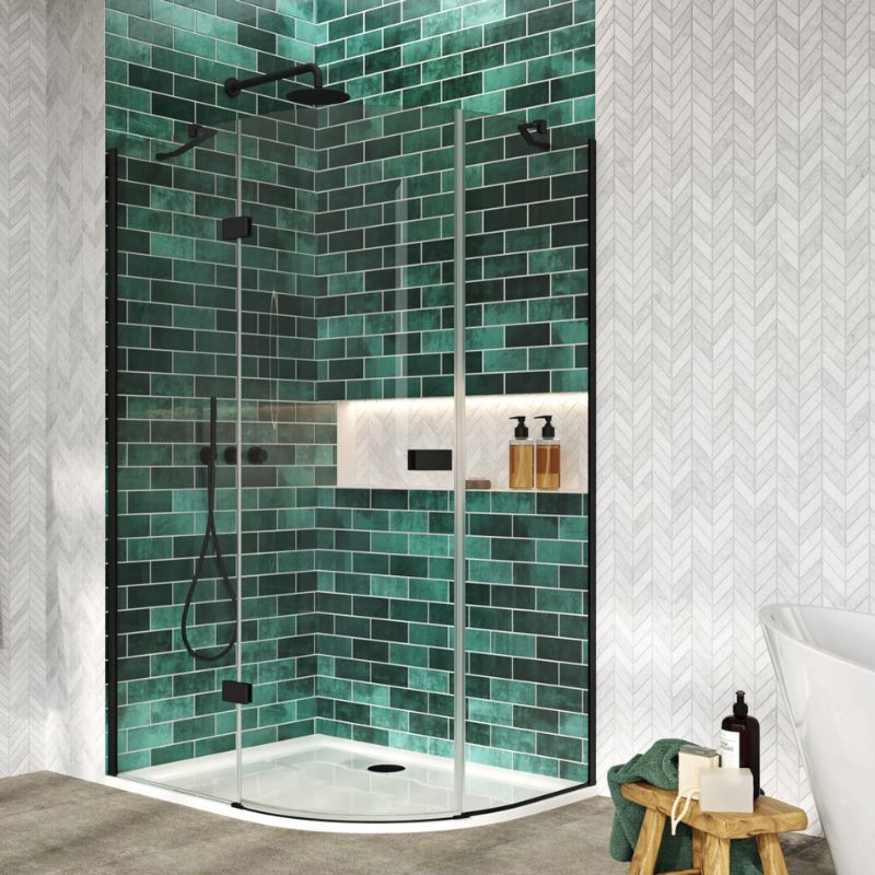 Scudo Athena Hinged Quadrant (2 Colours) - Brand New Bathrooms