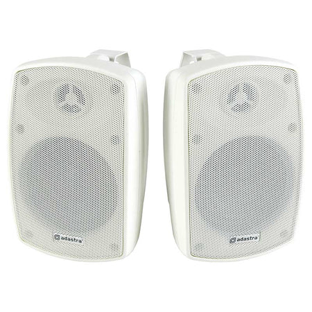 Aquavision Alpha - Pair of IP44 Rated Water Resistant Speakers & Cables (2 colours) - Brand New Bathrooms