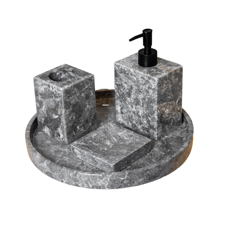 Loutro Lavabo Accessoires-T Stone Marble Soap Dispenser (1 size, Taupe) - Brand New Bathrooms