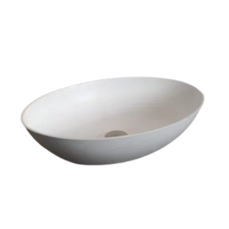Loutro Lavabo Adela Oval Polystone Basin (1 size, 2 colours) - Brand New Bathrooms