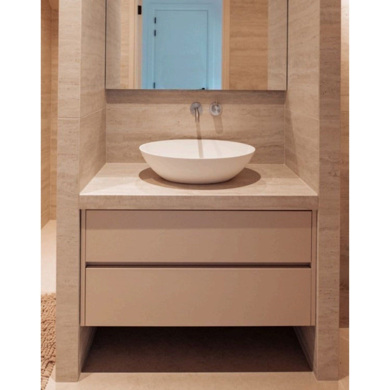 Loutro Lavabo Adela Oval Polystone Basin (1 size, 2 colours) - Brand New Bathrooms