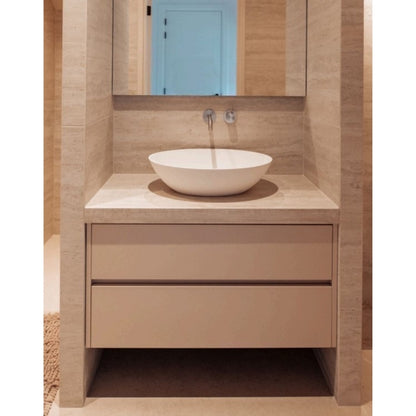 Loutro Lavabo Adela Oval Polystone Basin (1 size, 2 colours) - Brand New Bathrooms
