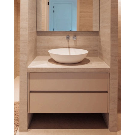 Loutro Lavabo Adela Oval Polystone Basin (1 size, 2 colours) - Brand New Bathrooms
