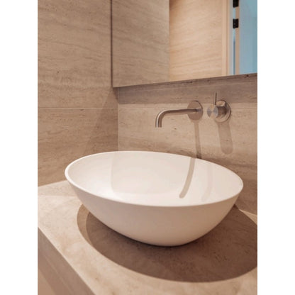 Loutro Lavabo Adela Oval Polystone Basin (1 size, 2 colours) - Brand New Bathrooms