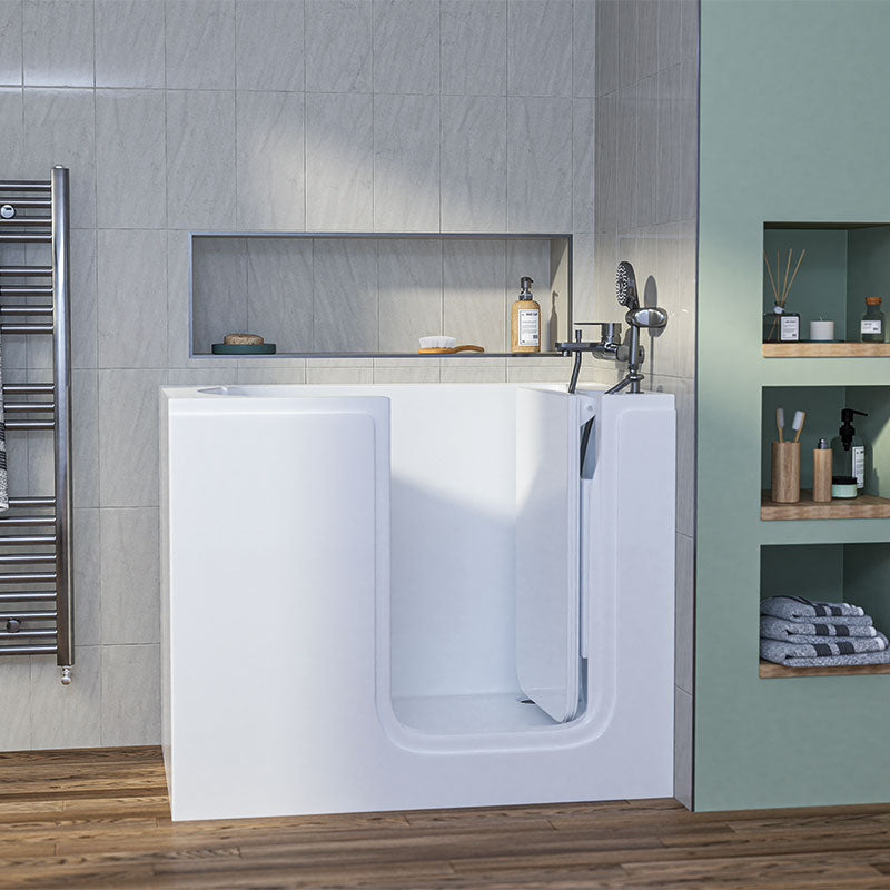 Mantaleda Affinity Walk-in Deep Soak Bathtub (1 size, 2 styles, White) - Brand New Bathrooms