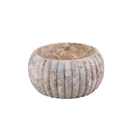 Loutro Lavabo Agora Mini Round Stone Marble Basin (1 size, Beige) - Brand New Bathrooms