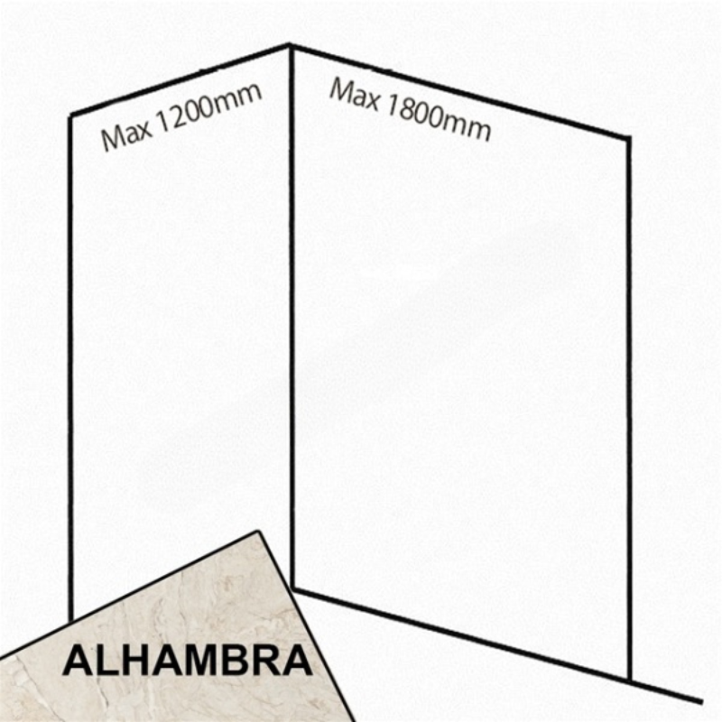 Bushboard Nuance Corner Pack B3 (for Shower Enclosures up to 1800mm) Alhambra - Brand New Bathrooms